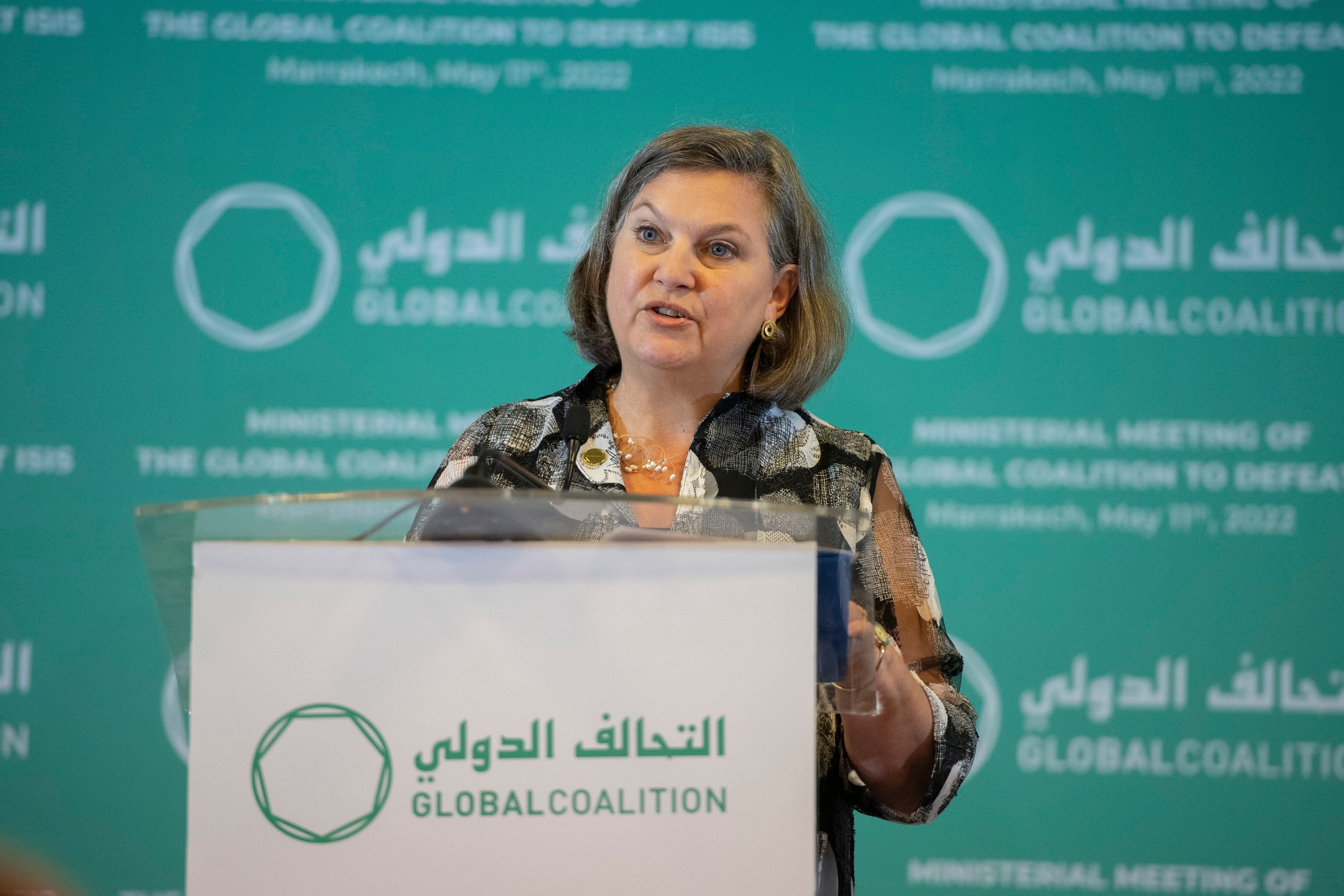 La subsecretaria de Estado para Asuntos Políticos de EE.UU., Victoria Nuland. EFE/EPA/Jalal Morchidi
