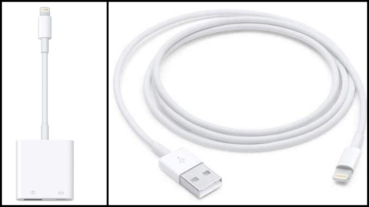 Estos son los dos cables que necesitarás para realizar la migración de manera física (Foto: Especial)