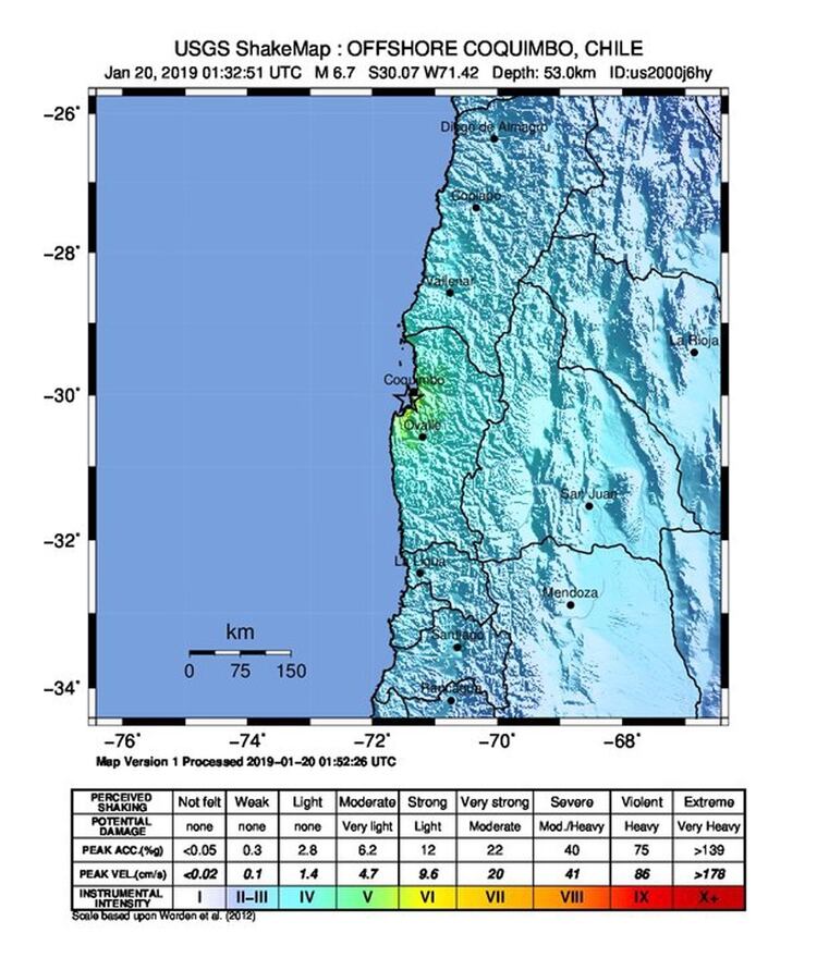 Mapa que muestra el lugar del epicentro del sismo. (Terremoto/sismo, Estados Unidos) (EFE)