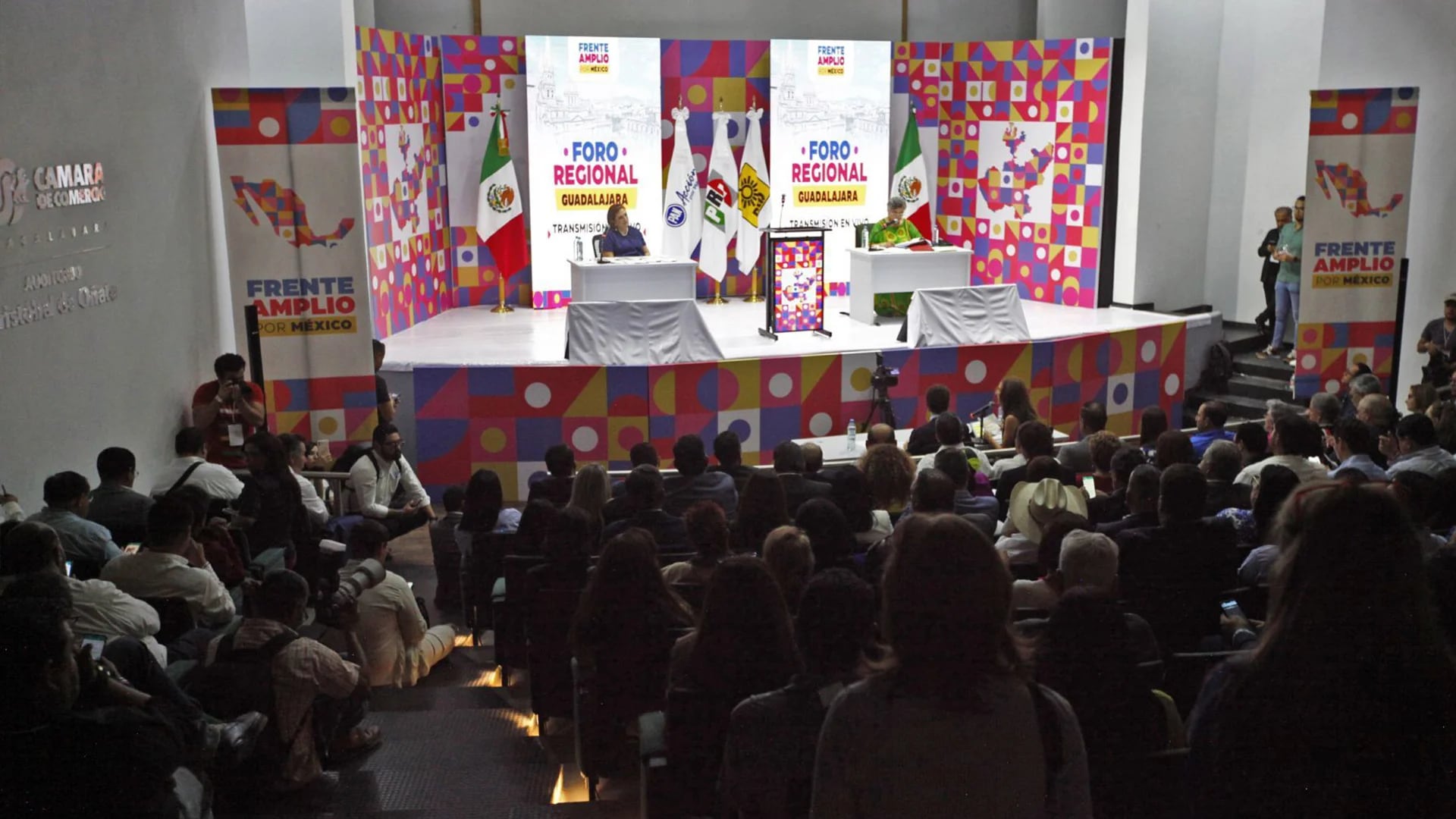 Cuarto debate del Frente Amplio por México. (Crédito: Cuartoscuro)