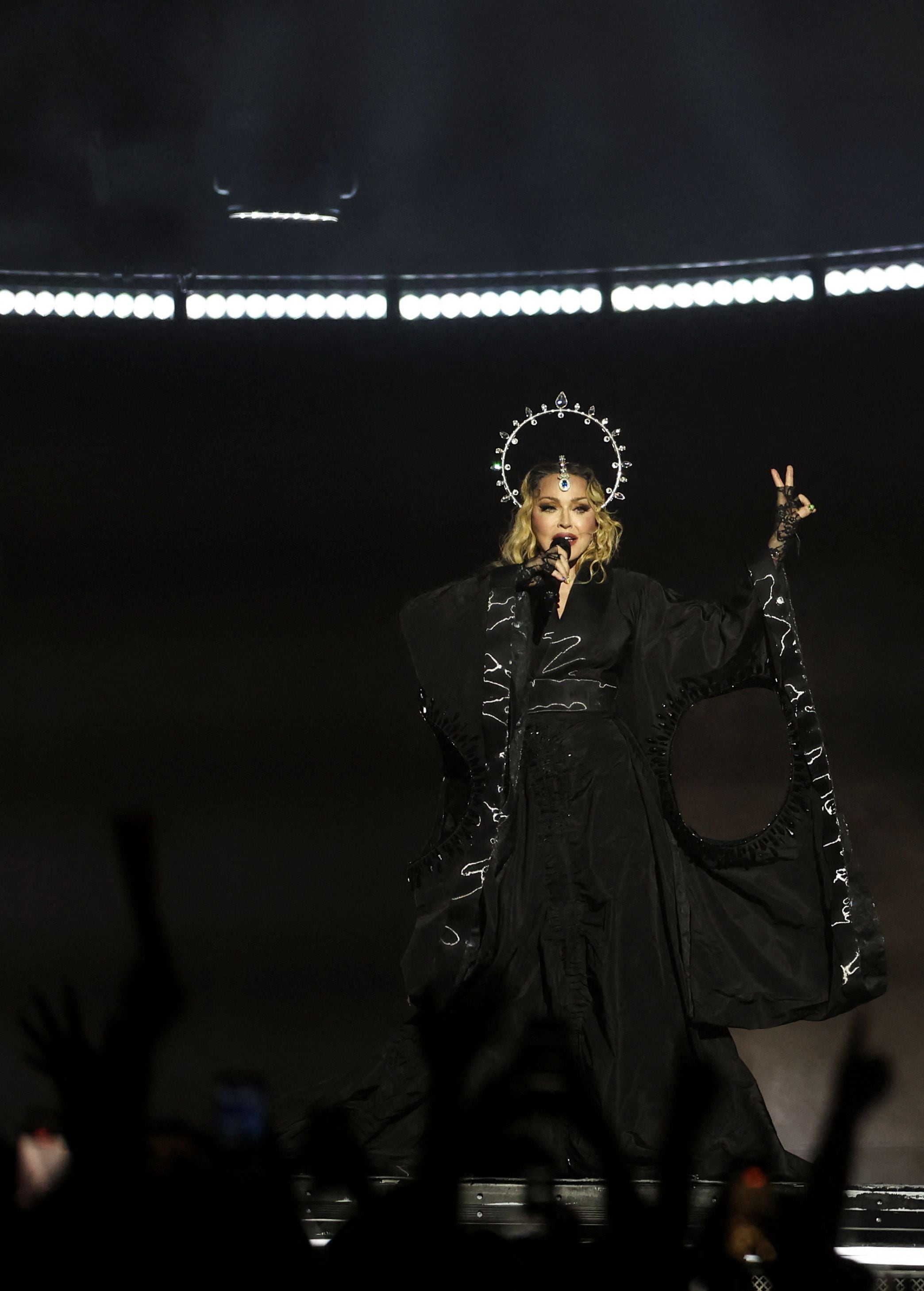 Madonna performs during a concert at the Copacabana beach in Rio de Janeiro, Brazil May 4, 2024. REUTERS/Pilar Olivares