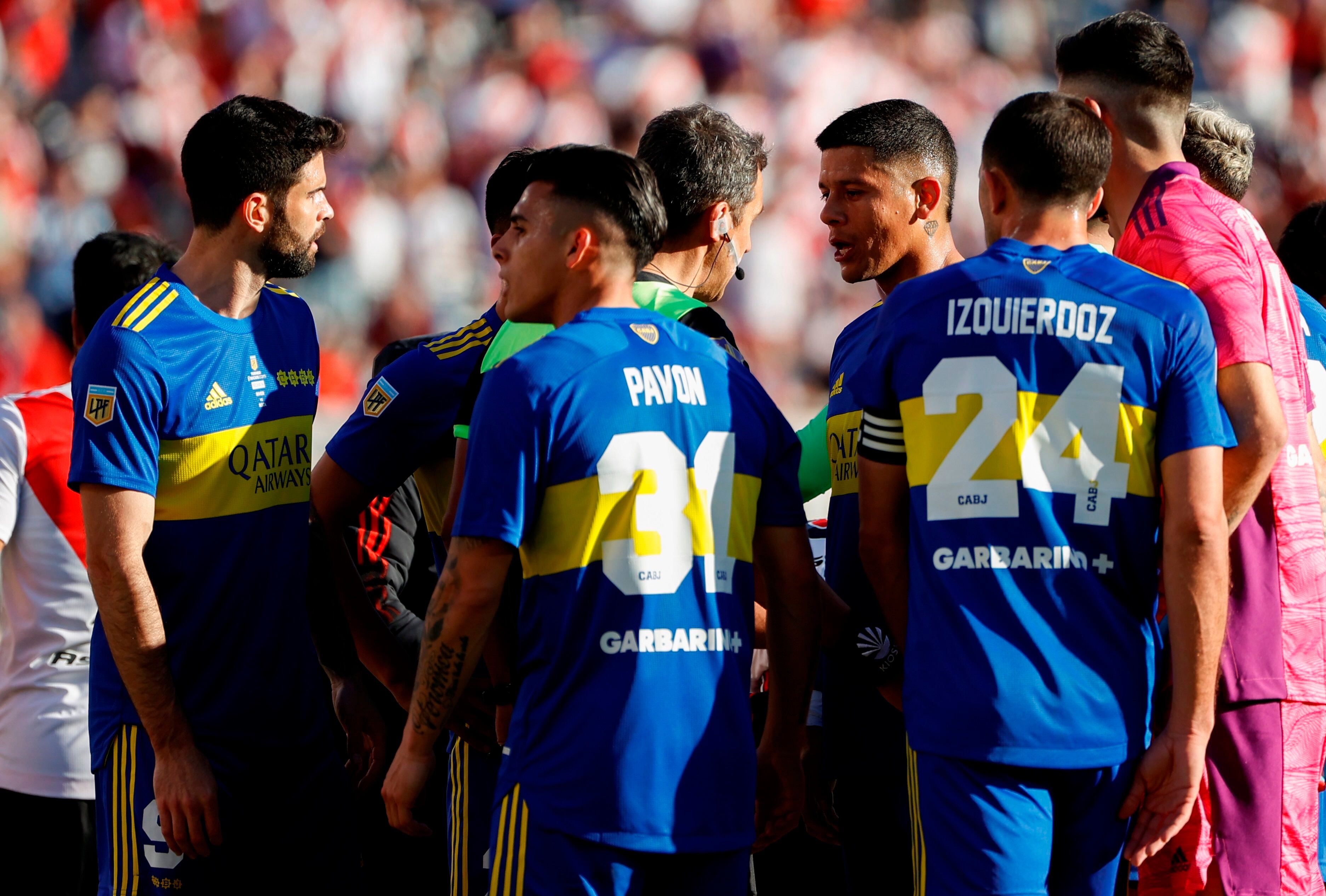 Imagen de archivo de los jugadores del Boca Juniors. EFE/Juan Ignacio Roncoroni