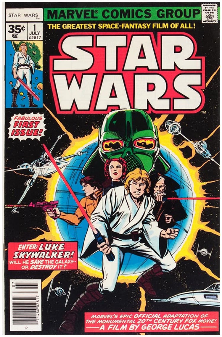 Marvel lanzó un cómic de Star Wars en 1977 (Foto: Marvel Cómics)