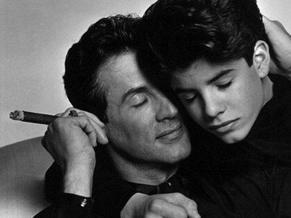 Silvester y Sage Stallone