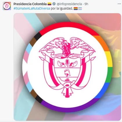 Presidencia cambió colores del escudo de Colombia por Día del Orgullo Gay y  desató polémica - Infobae