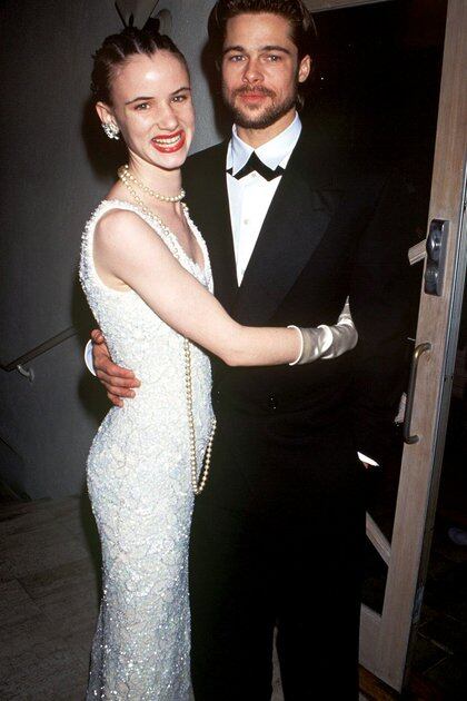 Juliette Lewis, a principios de los noventa, trató de captar sin éxito a su novio por aquel entonces, Brad Pitt (Shutterstock)