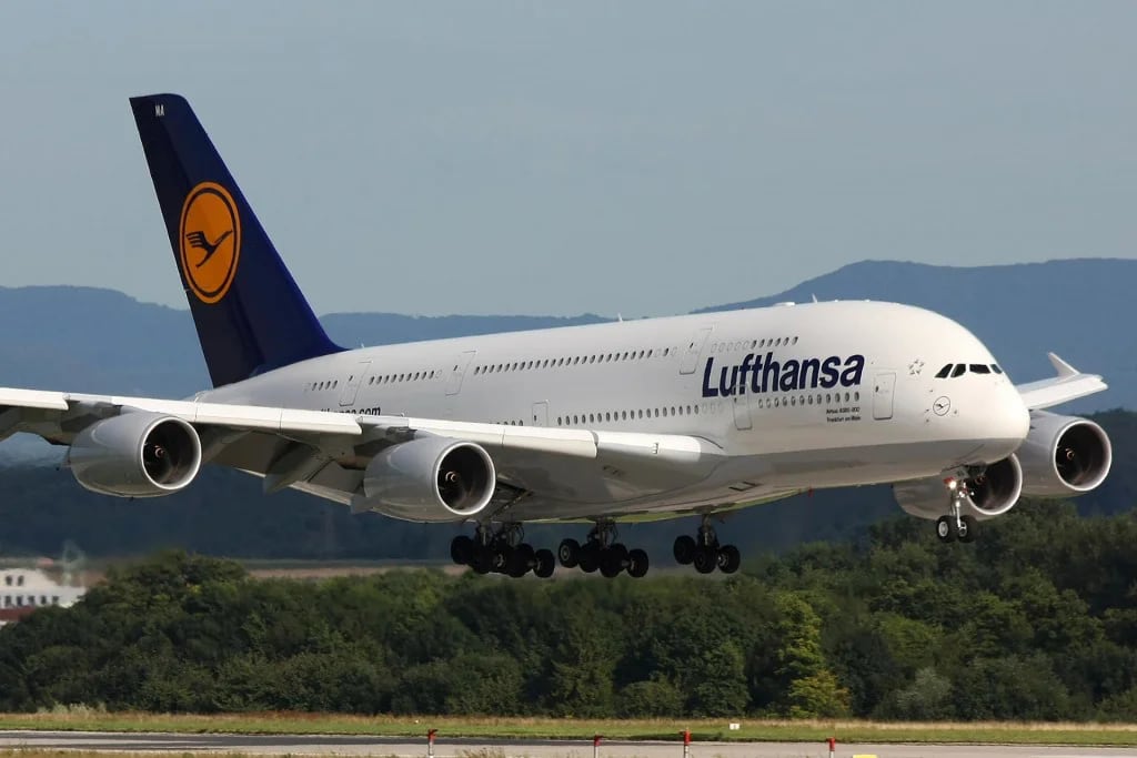 Lufthansa, de Alemania, cierra el ranking de las diez mejores aerolíneas