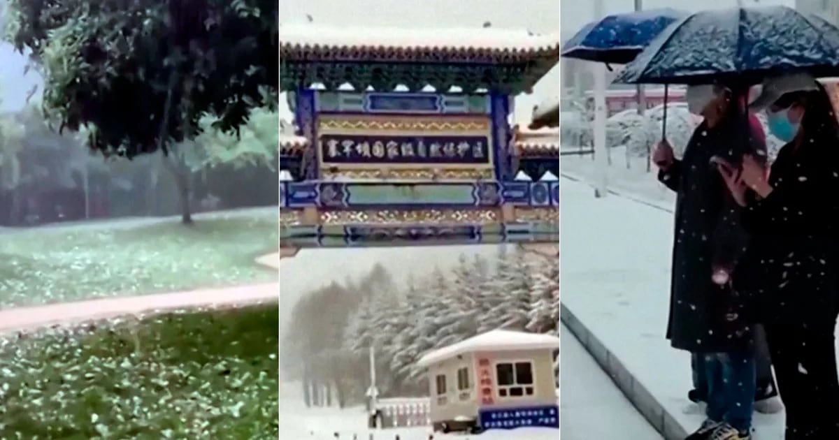 Extreme weather hits China again with egg-sized hail and heavy snow