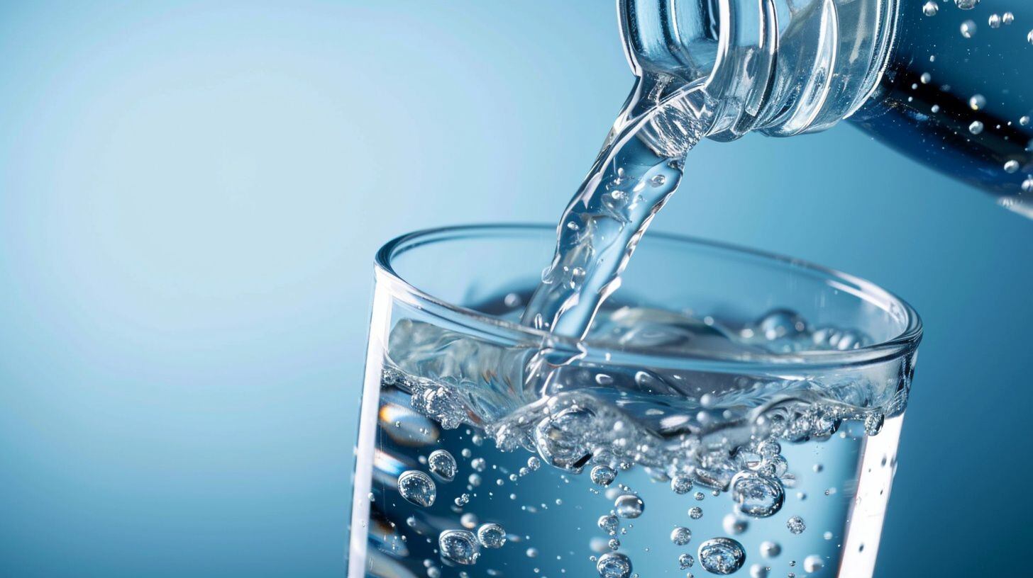 Una botella transparente sirve agua en un vaso - (Imagen Ilustrativa Infobae)