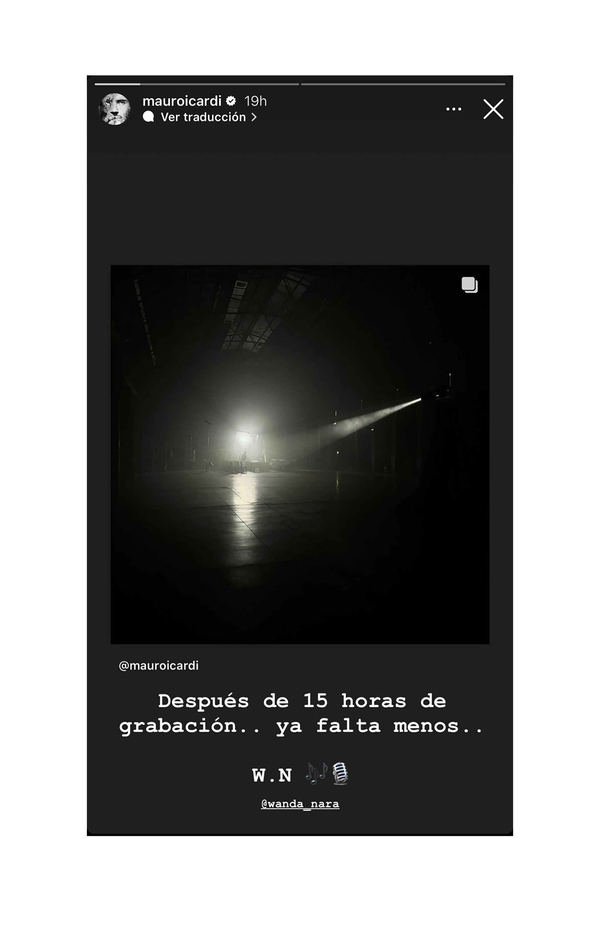 El mensaje de Icardi a Wanda (Instagram)