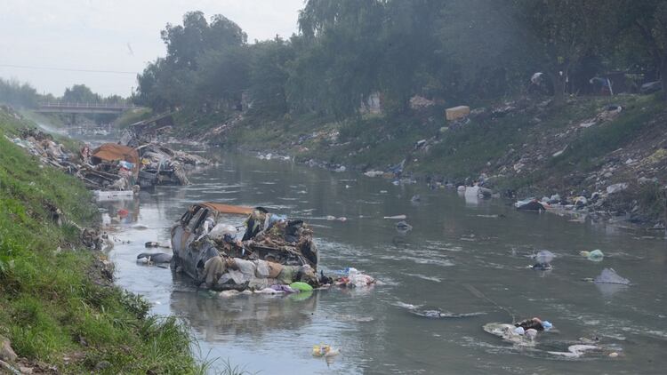 Así está la cuenca del río Reconquista, provincia de Buenos Aires. Foto: Fernando Calzada.