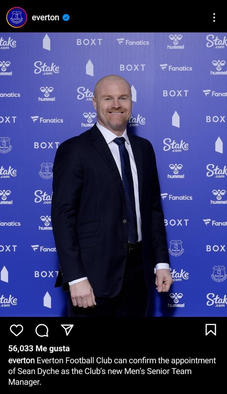 Sean Dyche nuevo entrenador del Everton