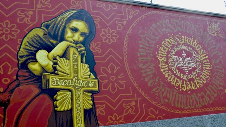 Este es otro mural del colectivo oaxaqueño (Foto: Colectivo Tlacolulokos)