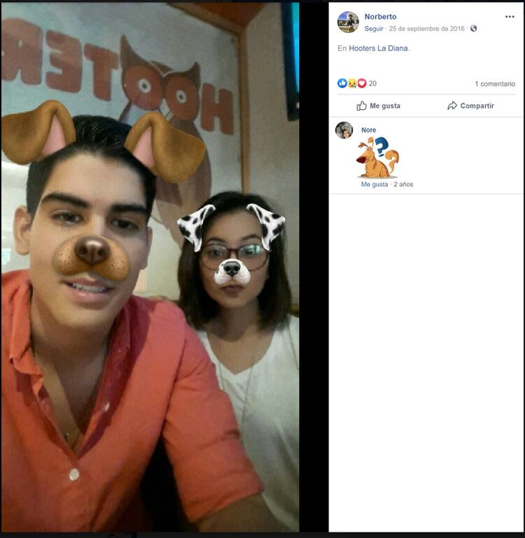 Norberto Ronquillo y Yuri, la ex novia que presuntamente planeó el secuestro (Foto: Facebook)