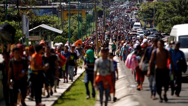 La caravana migrante partió el 12 de octubre desde Honduras (Foto: Reuters)