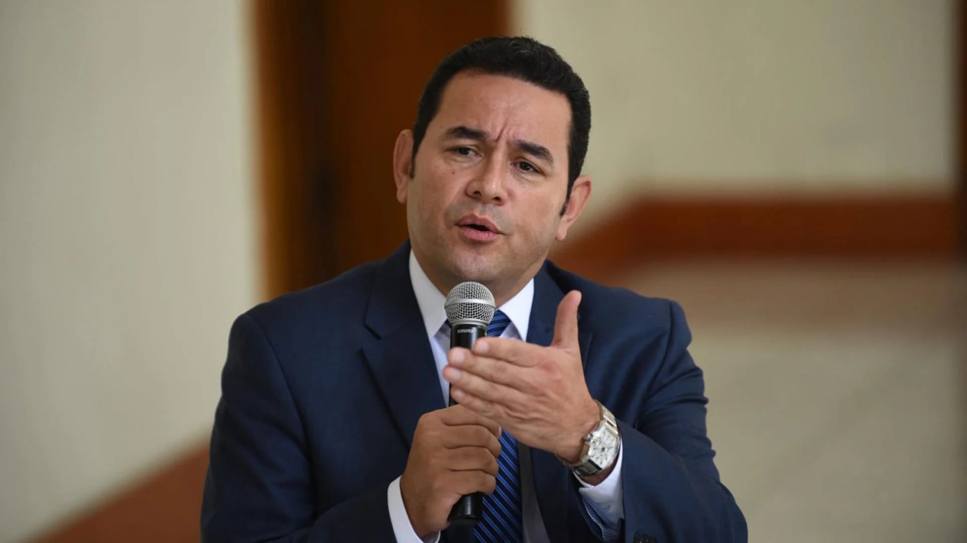 Jimmy Morales , actual presidente de Guatemala que asumió en enero de 2016 (AP)