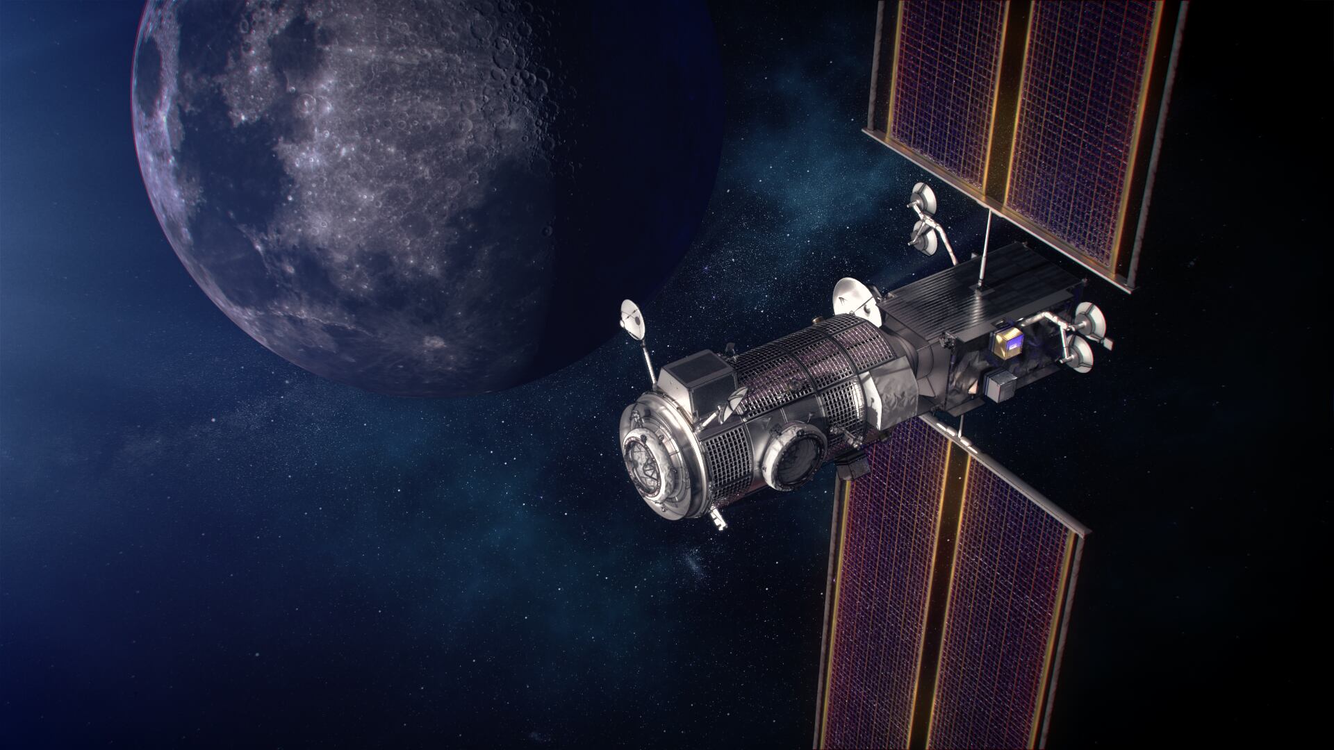 Plataforma Orbital Lunar Gateway. (foto: NASA)