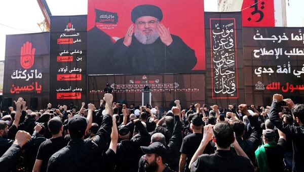 Hassan Nasrallah, en un discurso ante sus seguidores (Reuters)