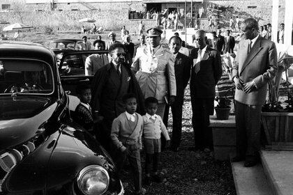 Haile Selassie durante la celebración de los 25 años de su coronación (ANL/Shutterstock)