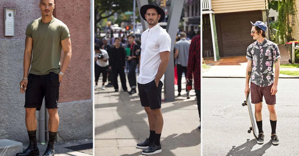 Shorts con medias: la moda masculina que ya conquista las calles - Infobae