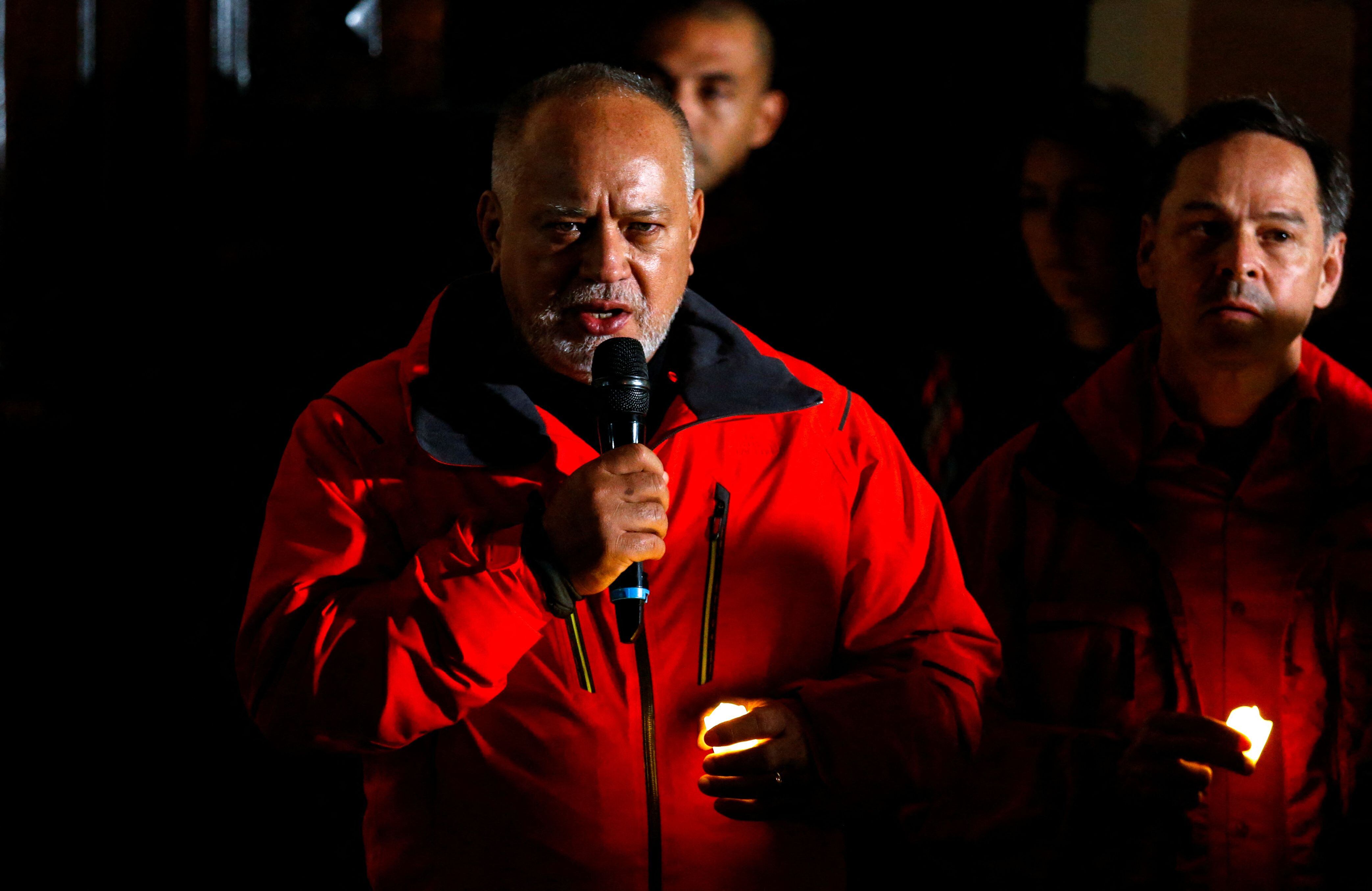 El vicepresidente del Partido Socialista Unido de Venezuela (PSUV), Diosdado Cabello. REUTERS/Leonardo Fernández Viloria