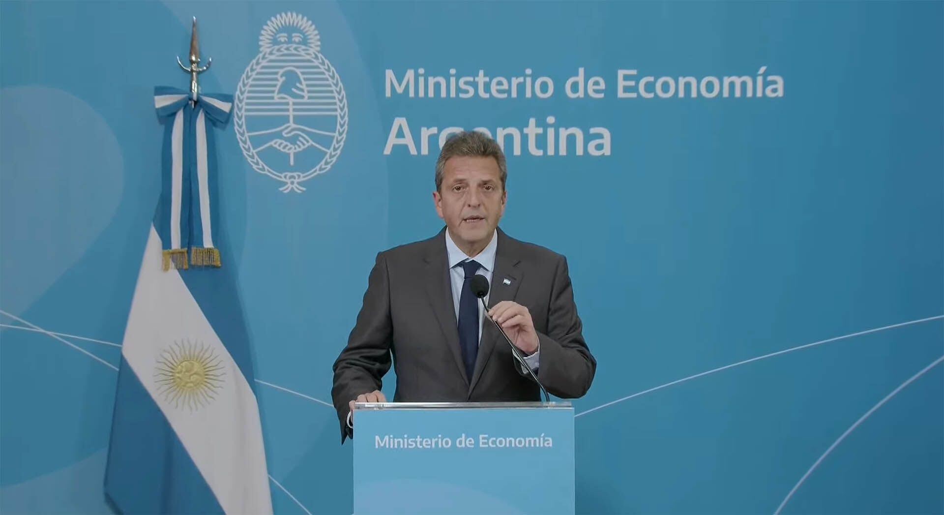 Mensaje del Ministro de Economía Sergio Massa