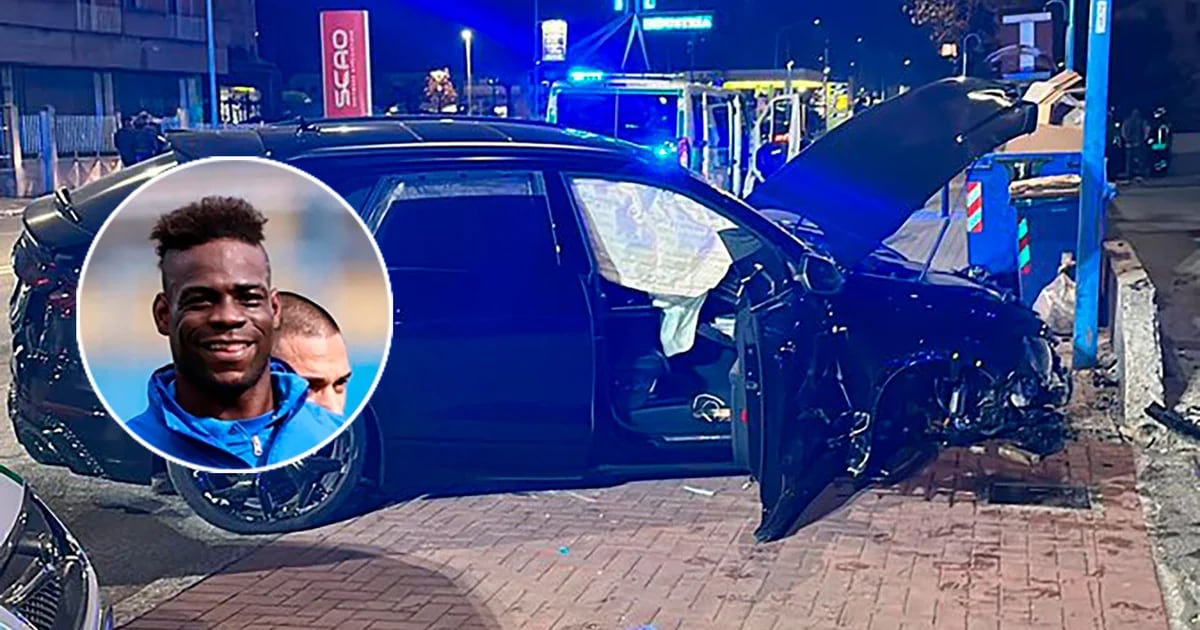 Mario Balotelli a détruit sa voiture de luxe dans un accident et a refusé le test d’alcoolémie : « Le résultat est époustouflant »