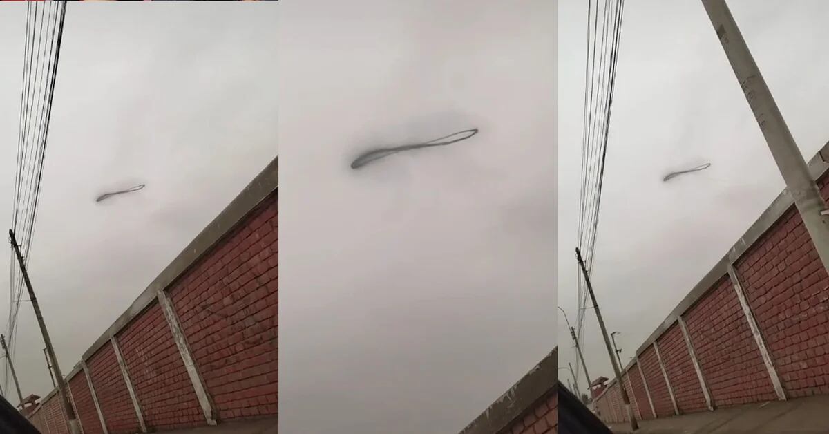 The strange figure in the sky of Lima that went viral on TikTok and the explanation of what it is