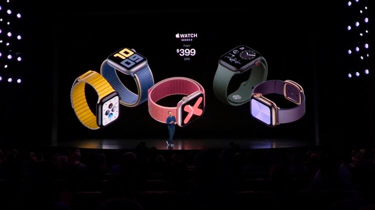 El Apple Watch Series 5 cuesta USD 399 con GPS y USD 499 el que ofrece conexión celular.