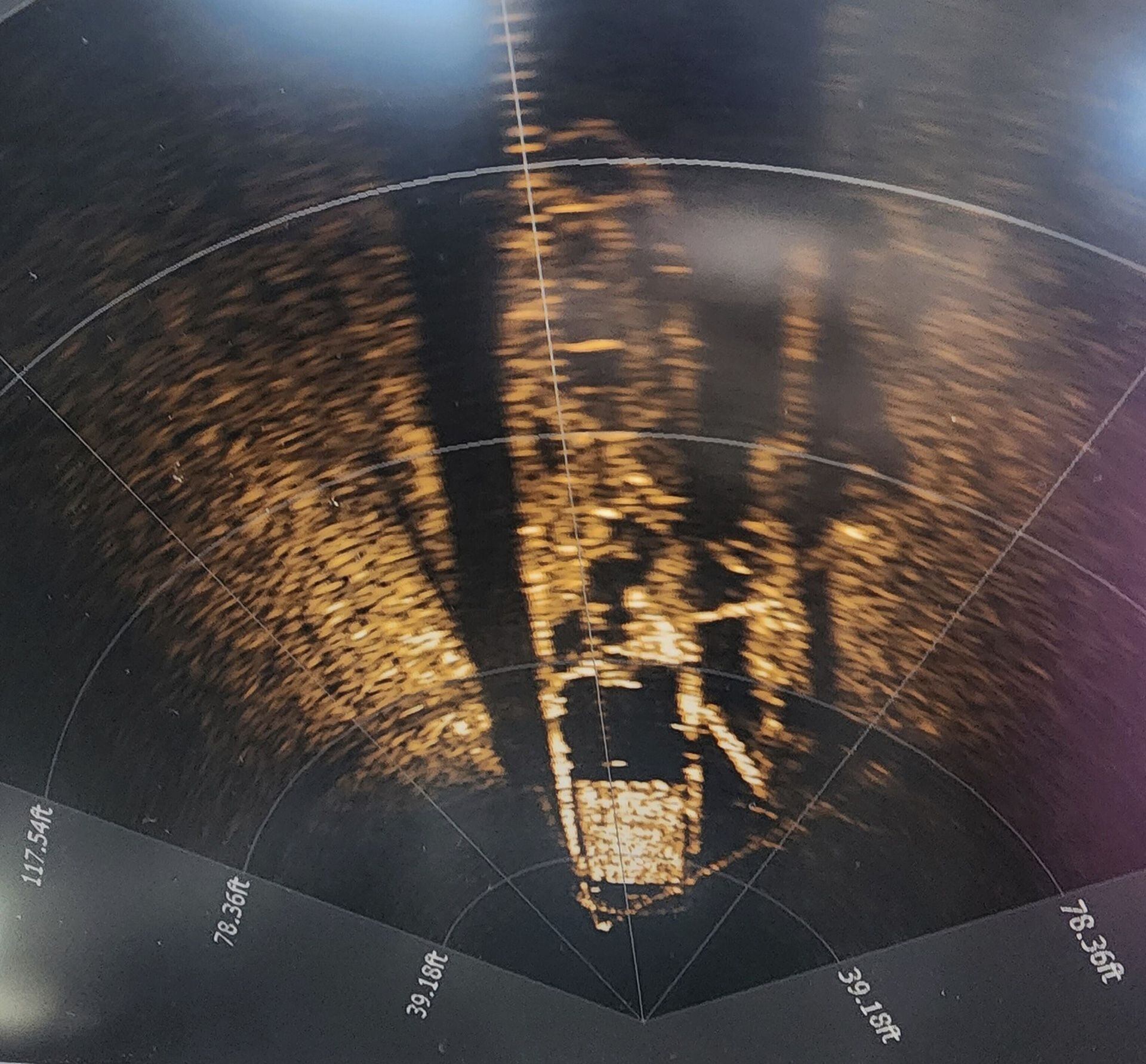 Imagen de sonar del Trinidad desde el vehículo teledirigido en julio de 2023 (Tom Crossmon vía AP)