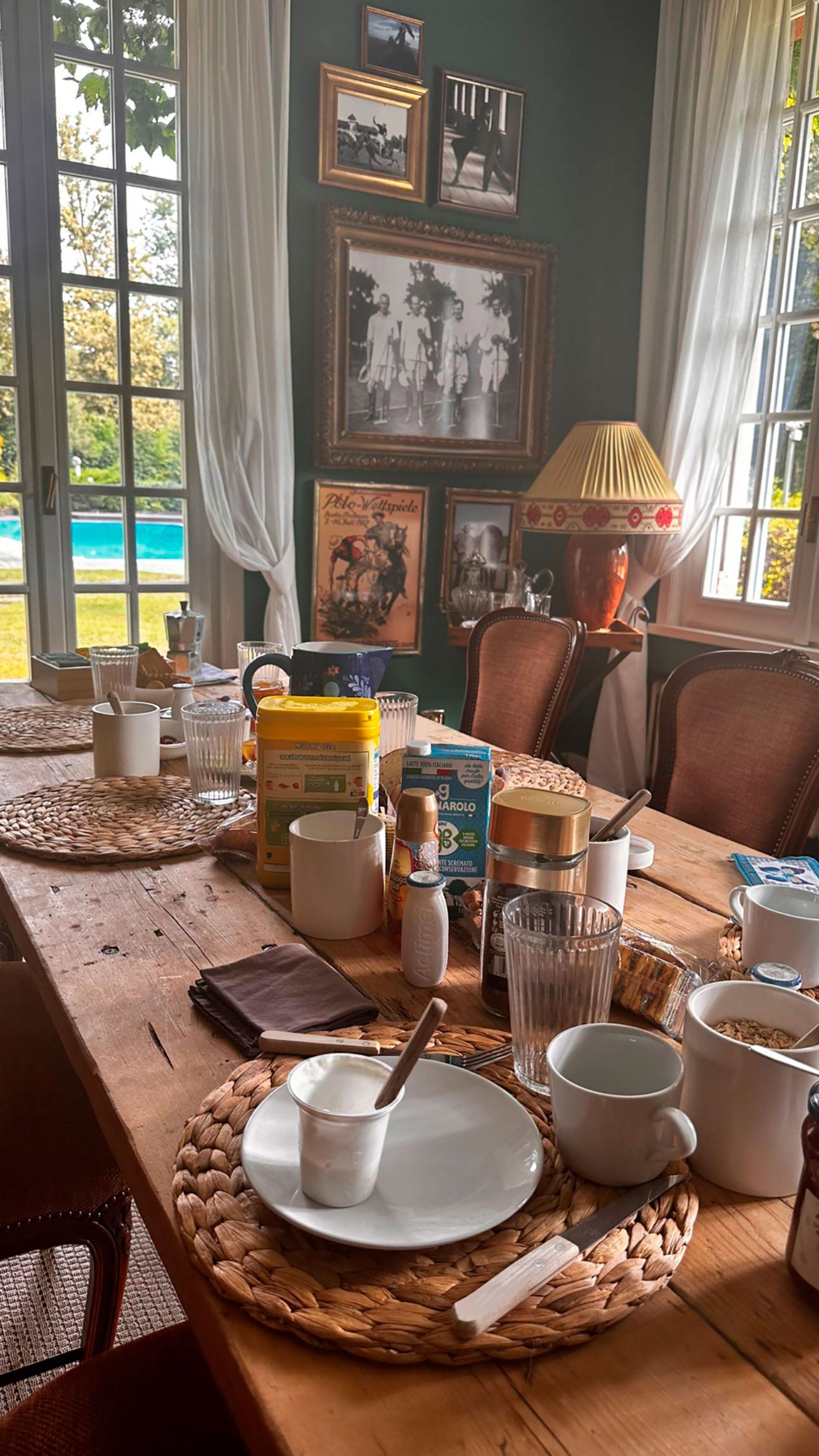 Los días de Wanda Nara y sus hijos en su mansión de Milán: comidas caseras, pileta y paseos por el jardín (Instagram)