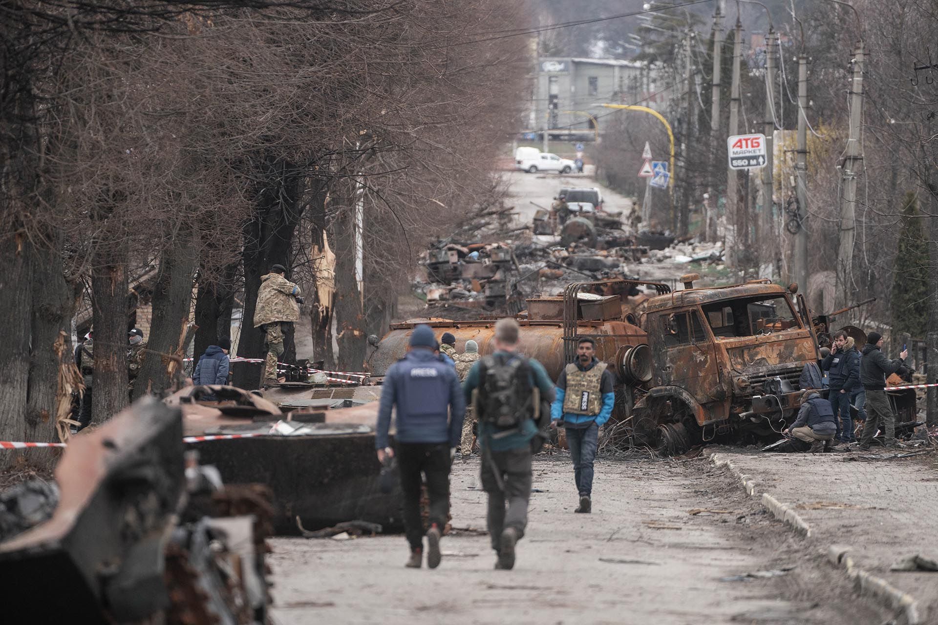 Regreso a Bucha e Irpin - Aniversario guerra Ucrania - Infobae en Ucrania