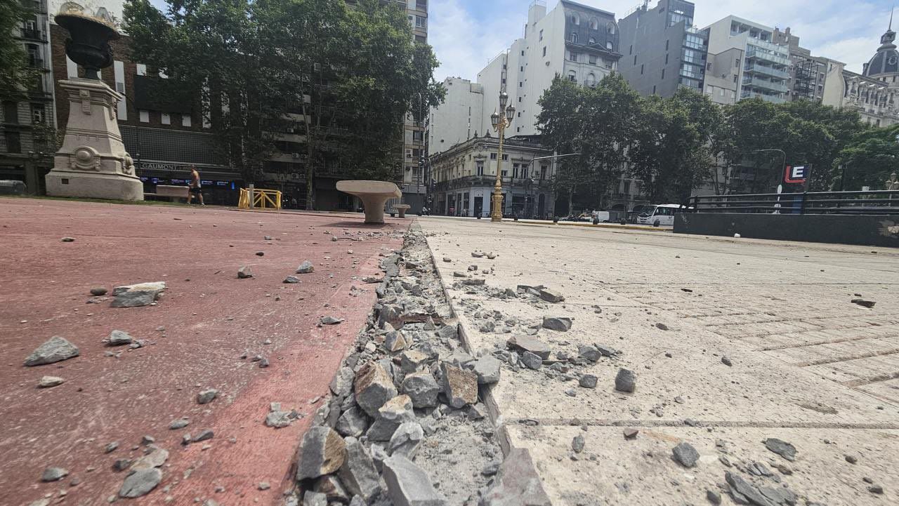 Jorge Macri Destrozos en la ciudad tras los incidentes