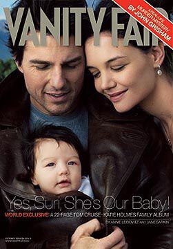 La tapa de Vanity Fair donde Tom Cruise y Katie Holmes presentaron a Suri