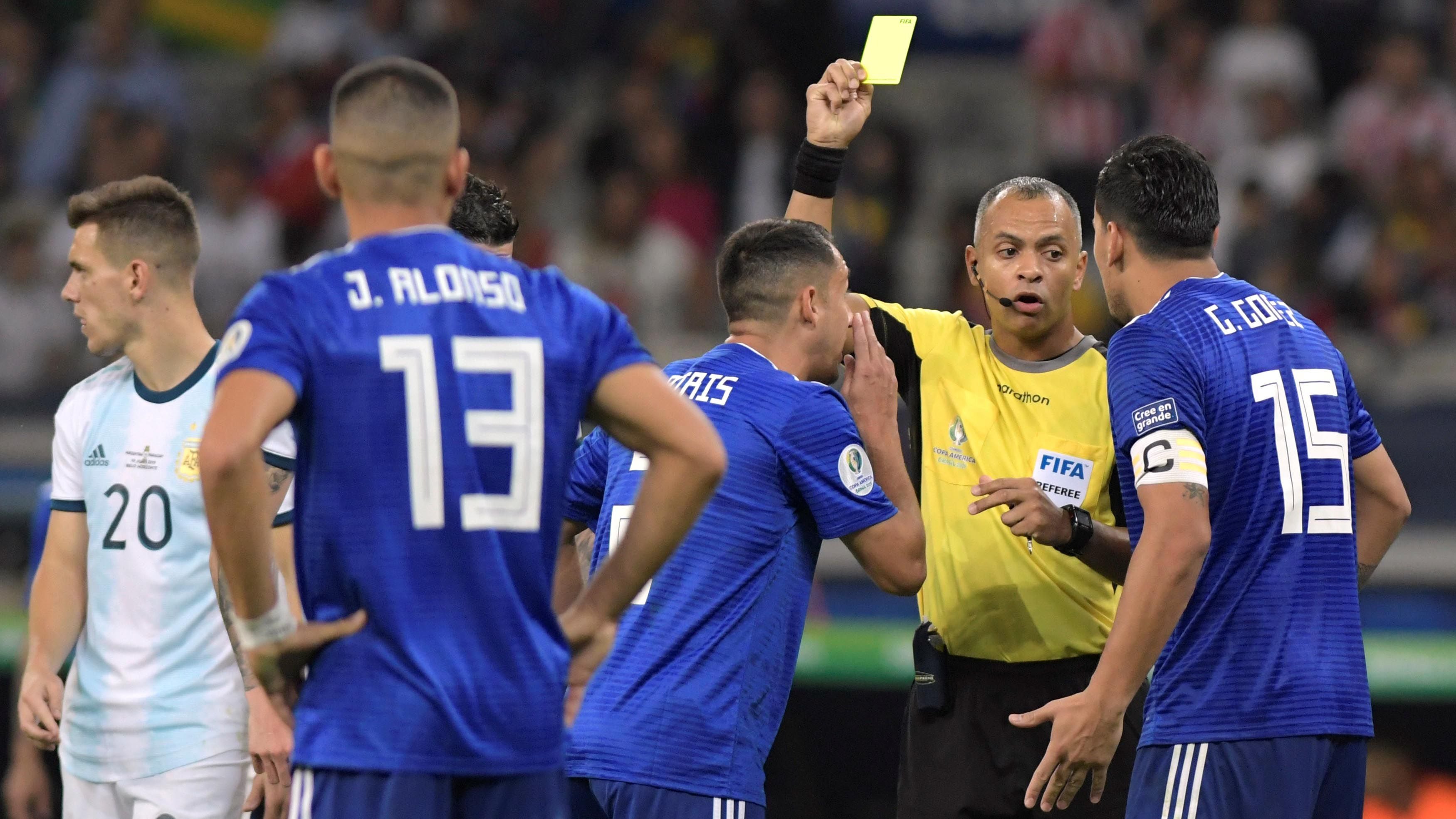 Wilton Sampaio durante el 1-1 de Argentina ante Paraguay por la fase de grupos de la Copa América 2019 (REUTERS/Washington Alves)