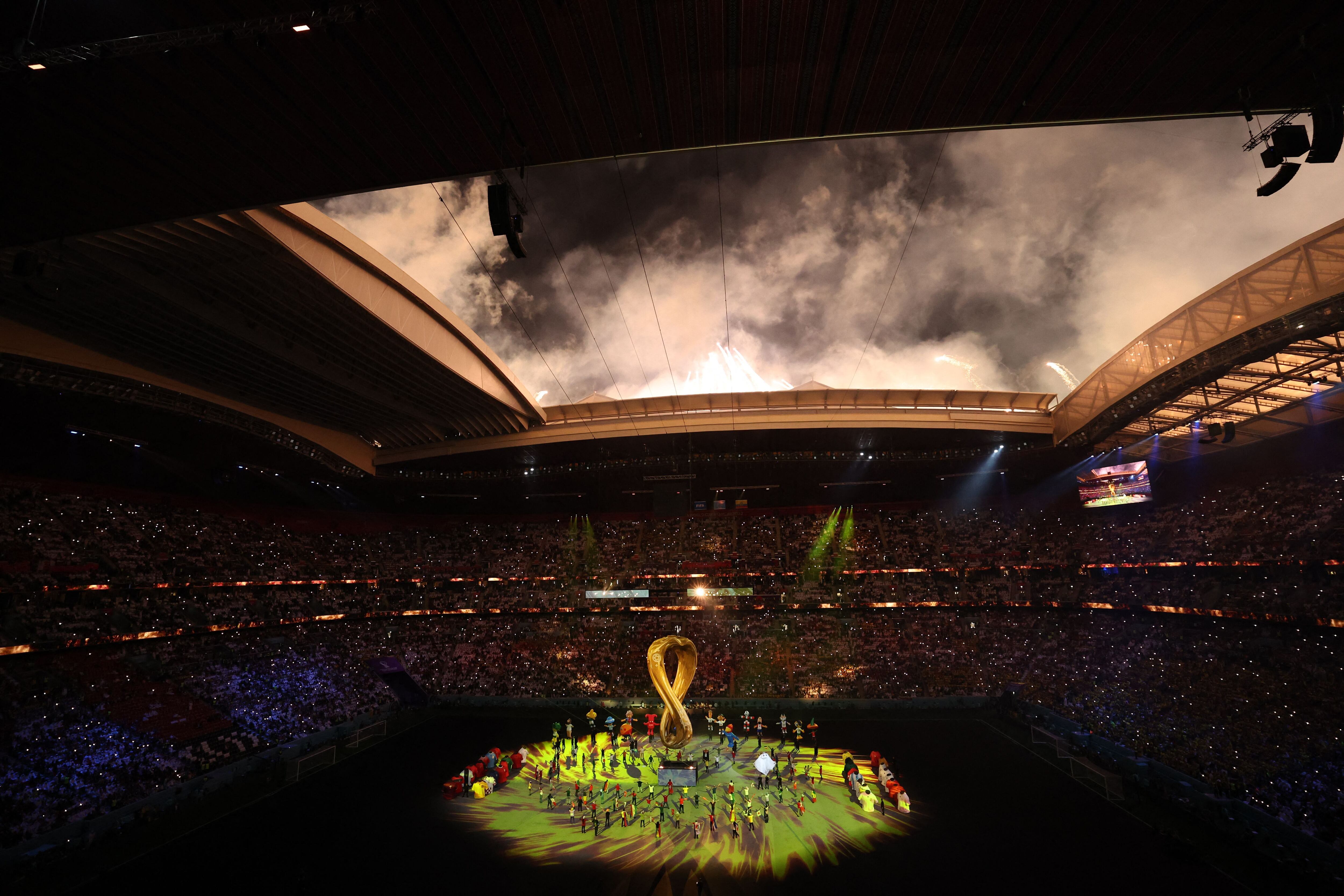Arrancó la Copa del Mundo FIFA con una nostálgica, pero relativamente corta ceremonia de inauguración.(REUTERS/Molly Darlington)