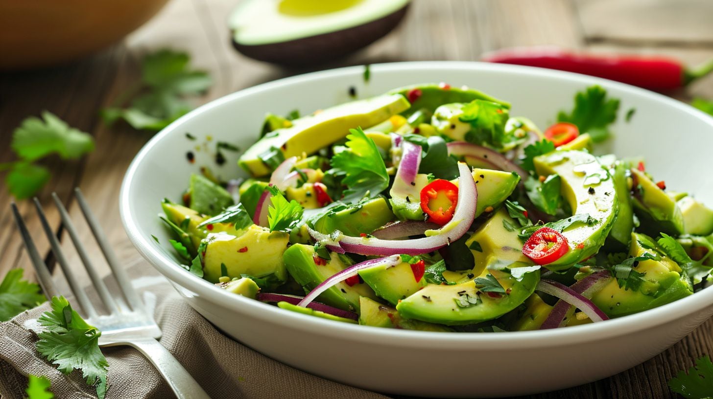 un plato de ensalada de palta sobre una mesa - (Imagen Ilustrativa Infobae)