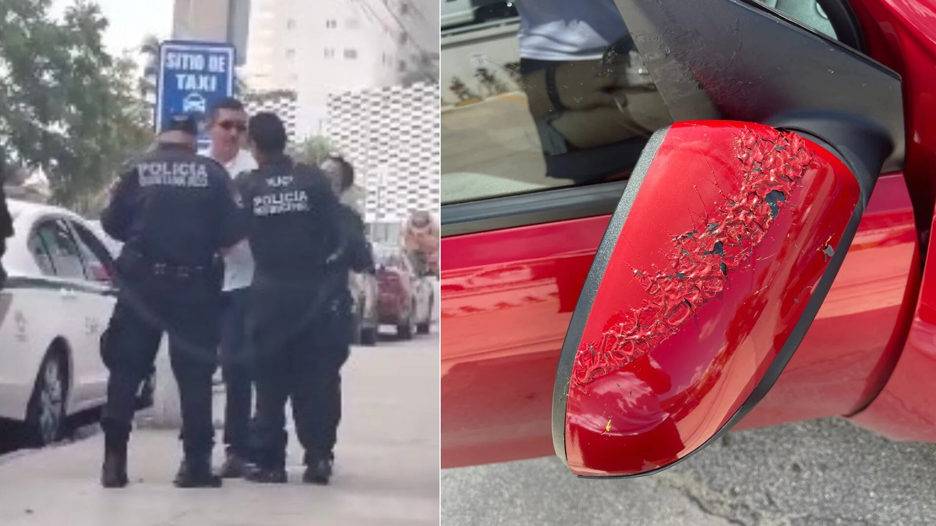 Taxista ataca con ácido a chofer de Uber en Cancún | VIDEO
