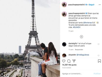 Tras cinco años de noviazgo con Fernando Tena jr., Paulina Peña comparte su felicidad en redes sociales (Foto: Instagram)