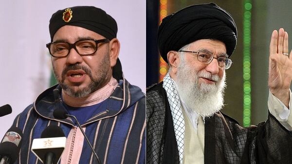 El rey de Marruecos, Mohamed VI, y el lÃ­der supremo de IrÃ¡n, Ali Khamenei (Reuters)