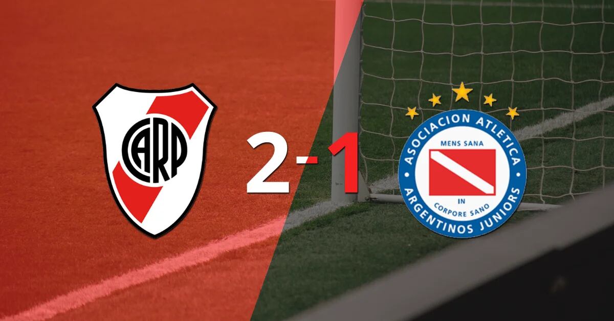 River Plate beat Argentinos Juniors 2-1 at home
