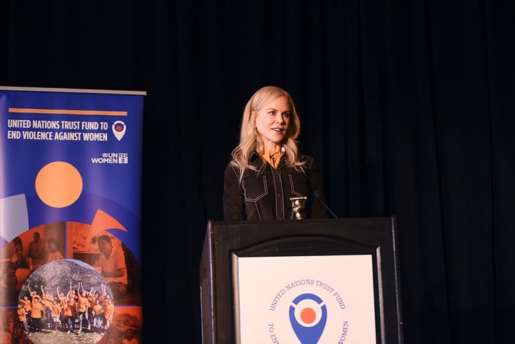 Nicole Kidman, embajadora de buena voluntad de ONU Mujeres. Foto: ONU Mujeres/Kyle Espeleta