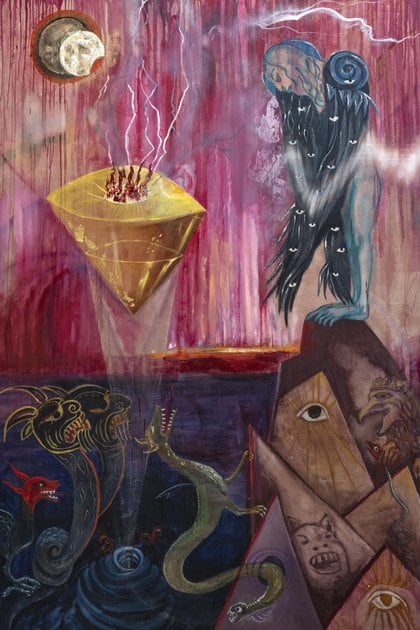 "Angel Negro", óleo sobre tela, (300 x 200 cm)