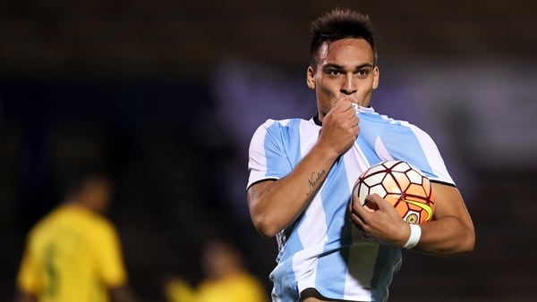 Lautaro Martínez, la estrella del último plantel del Sub 20 de Argentina (Télam)