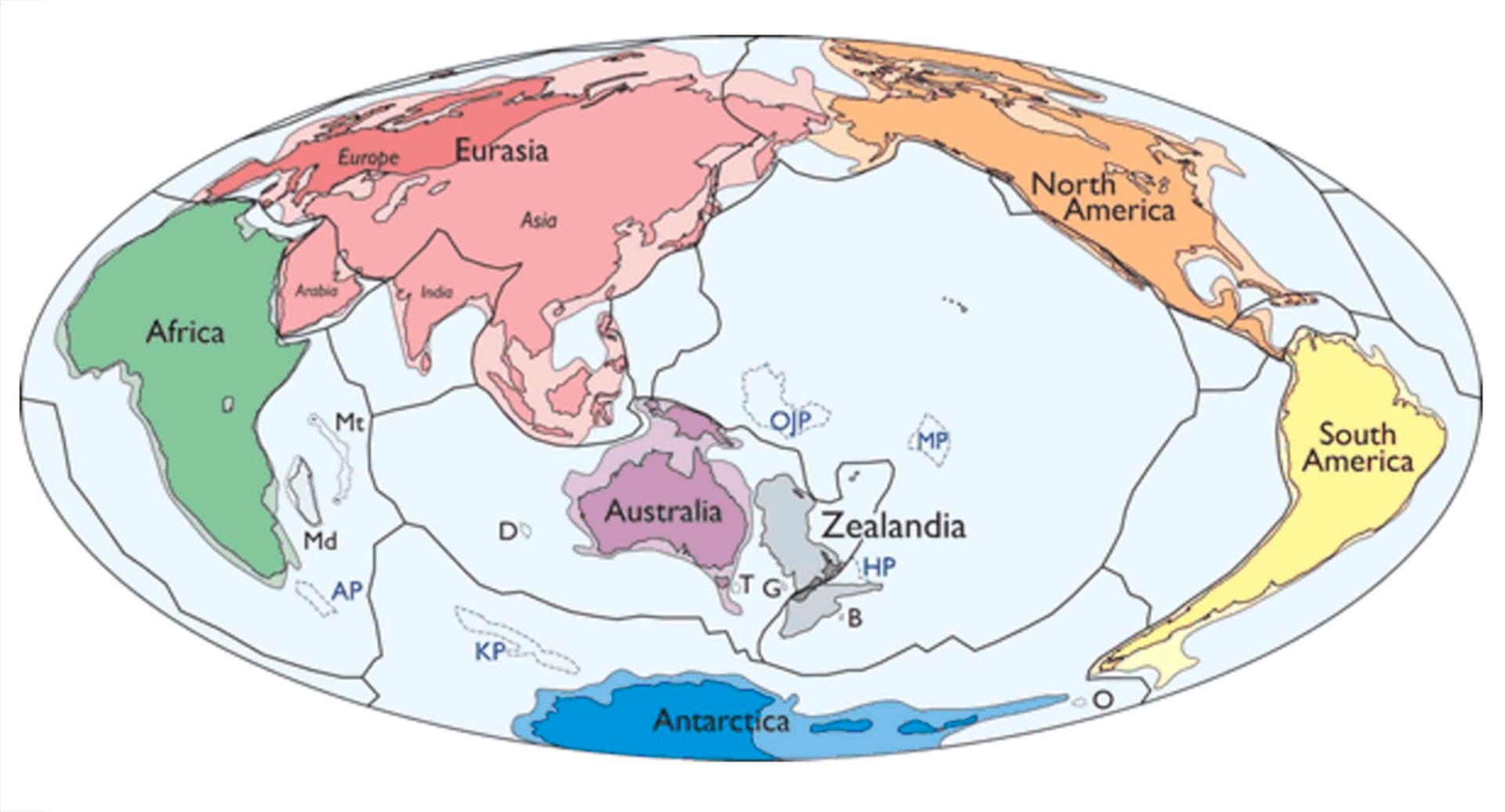 La conexión de Zealandia con el antiguo supercontinente de Gondwana
