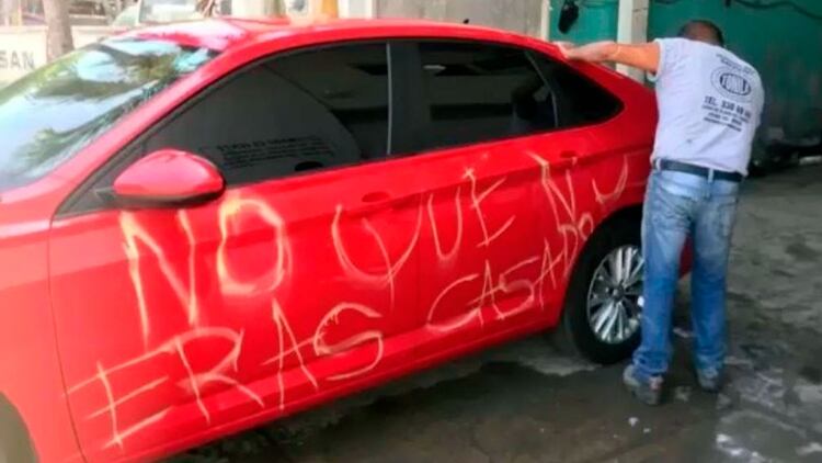 El Volkswagen Jetta que arruinado en 2019 en México. 