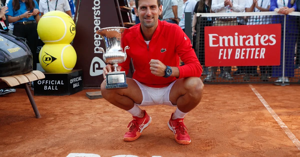 Novak Djokovic beat Stefanos Tsitsipas, won the Masters 1000 in Rome and added his first title of the season