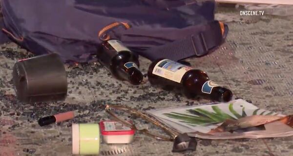 Botellas de cerveza fueron encontradas en la escena del accidente