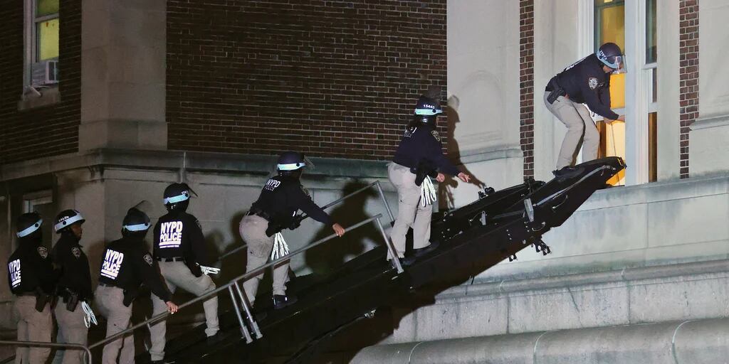 El alcalde de Nueva York confirmó 300 detenidos en la Universidad de Columbia y dijo que la toma fue dirigida por personas ajenas a la institución