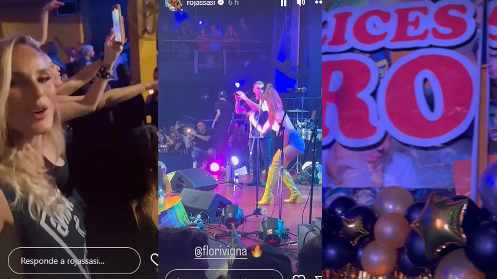 El apoyo de Sabrina Rojas a Flor Vigna tras los rumores de separación de Luciano Castro: música, show y baile